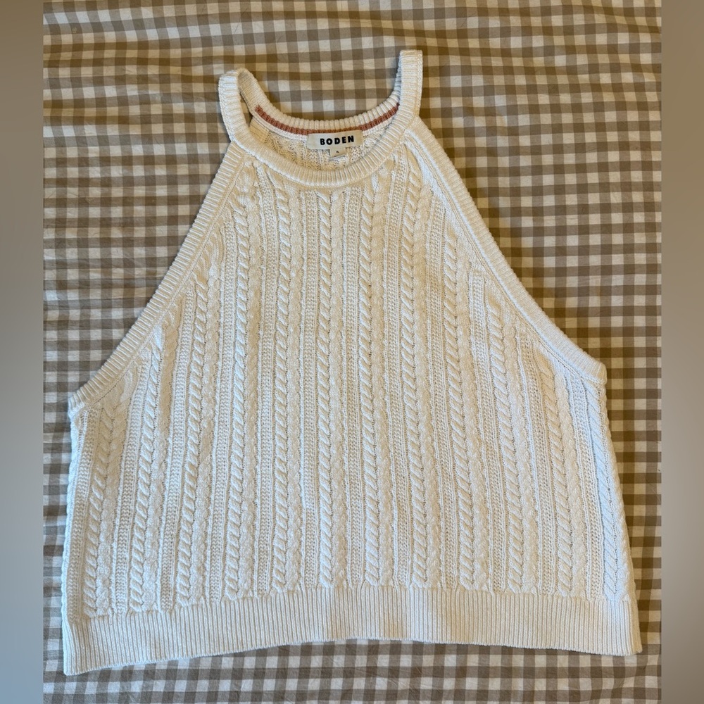 BODEN Knit Halter Neck Tank Top